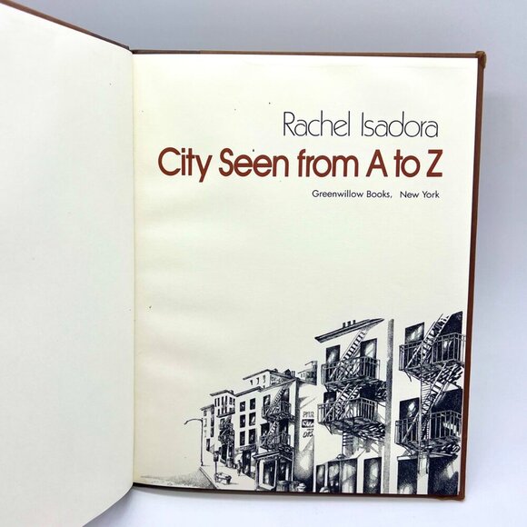 City Seen From A To Z By Rachel Isadora Hardcover 1983 First Edition Urban Art - Picture 1 of 9